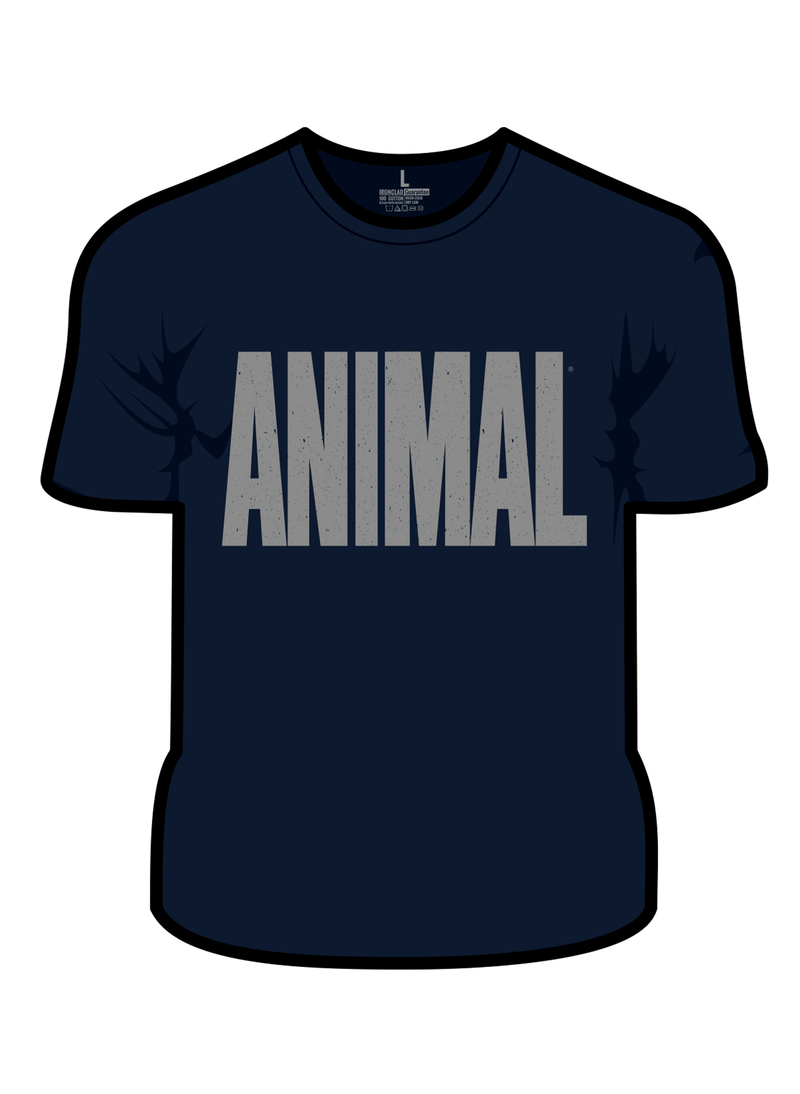 Animal Iconic marineblauwe tee Limited Edition gym apparel