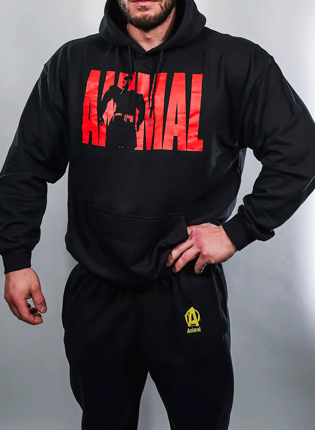 Animal Pak Hooded Sweatshirt Black