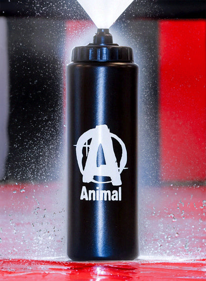 Animal squeezable water bottle front view