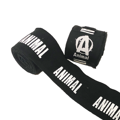 Animal Fight Wrap schwarze Handbandage für Boxen und Gym