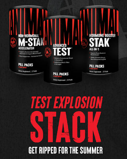 Animal Test Explosion Stack – zestaw suplementów dla mięśni
