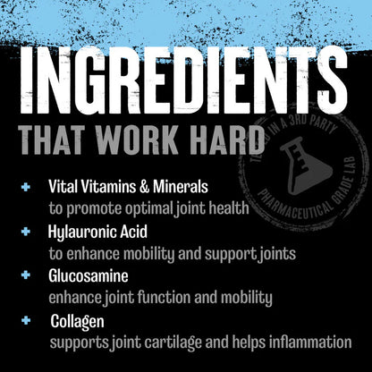 Animal Flex Powder ingredients with glucosamine chondroitin and MSM