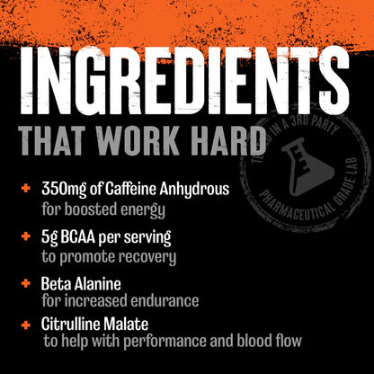 Animal Fury beta-alanine citrulline caffeine ingredients