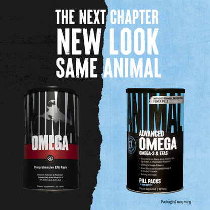 Animal Omega nowy wygląd – codzienne pakiety niezbędnych kwasów tłuszczowych