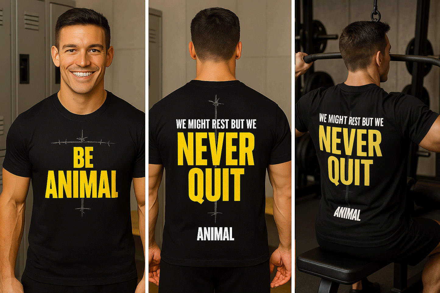 Animal T-Shirt - Never Quit - Limited Edition