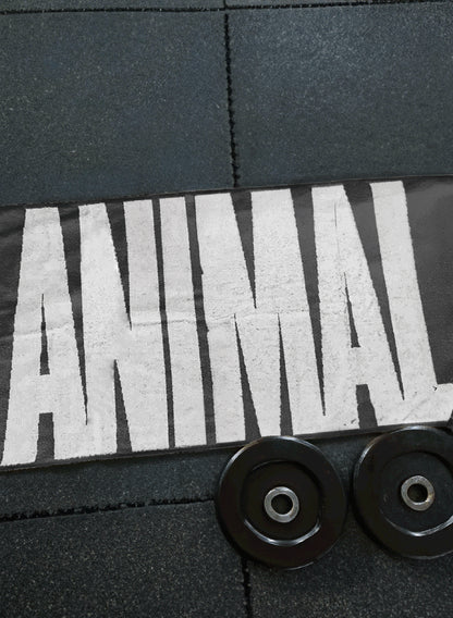 Animal serviette de sport noire pour entraînement et workout