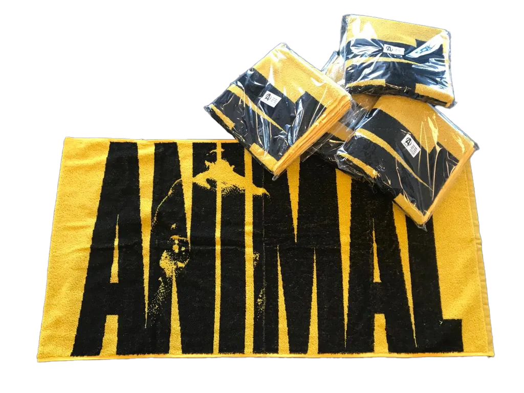 Animal Gym Towel yellow