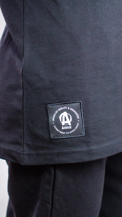 Animal Authentic Apparel T-shirt emblem logo close-up