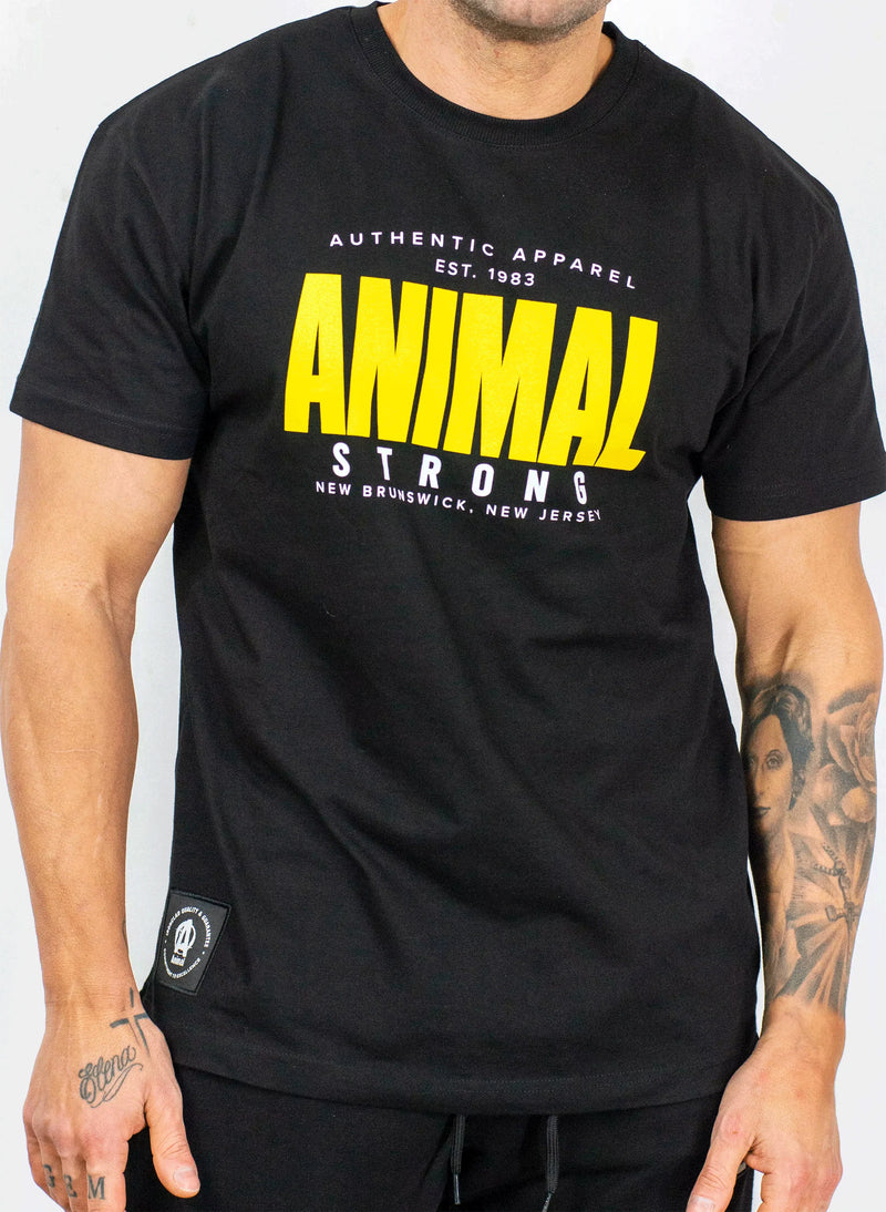 Animal Authentic Apparel premium T-shirt heren vooraanzicht